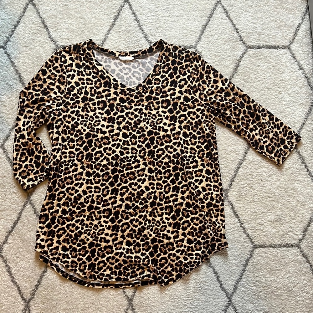 Leopard 3/4 Sleeve Shirt